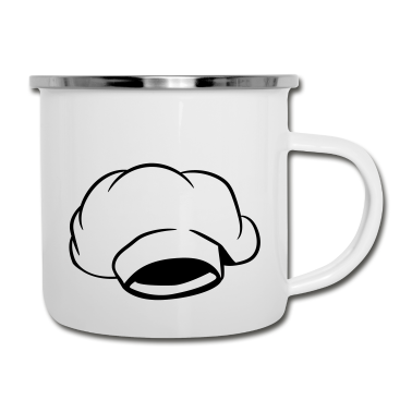 Kochen Emaille Tasse - kochen koch kochmütze