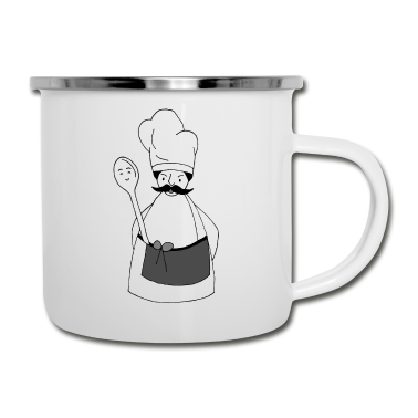 Kochen Emaille Tasse - Koch