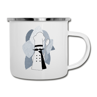 Kochen Emaille Tasse - Koch