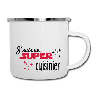 Kochen Emaille Tasse - Ich bin ein großer Koch - Koch Kü Kochen