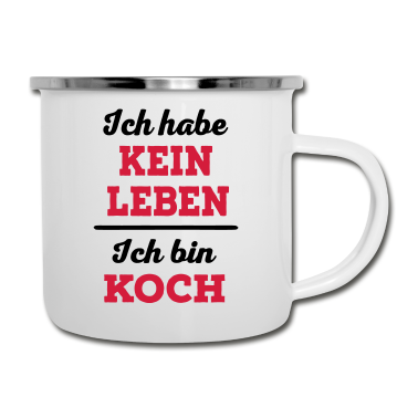 Kochen Emaille Tasse - Koch