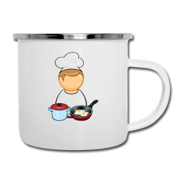 Kochen Emaille Tasse - Koch