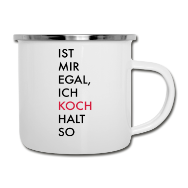 Kochen Emaille Tasse - kochen