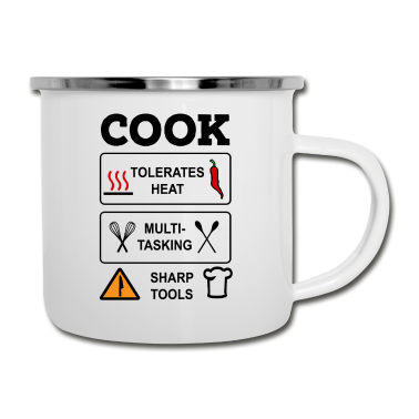 Kochen Emaille Tasse - Koch