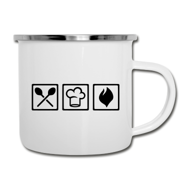 Kochen Emaille Tasse - Koch