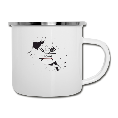 Kochen Emaille Tasse - Koch