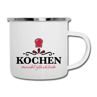 Kochen Emaille Tasse - Kochen
