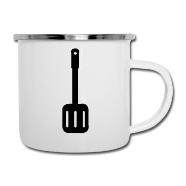 Kochen Emaille Tasse - Pfannenwender Koch Bäcker Geschenk Kochen Köche