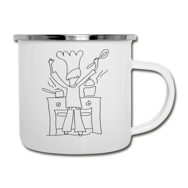 Kochen Emaille Tasse - kochen