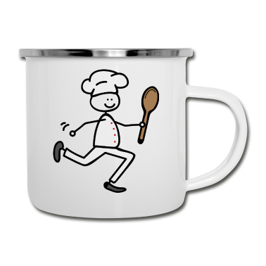 Kochen Emaille Tasse - Koch