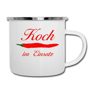 Kochen Emaille Tasse - Koch