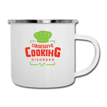 Kochen Emaille Tasse - Kochen Koch Geschenk