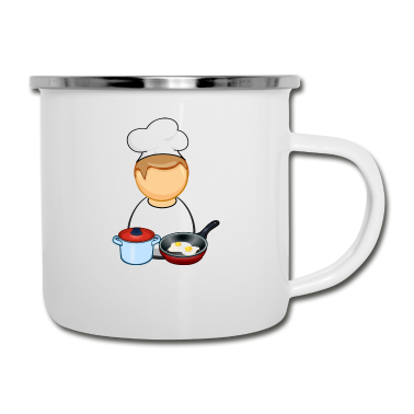 Kochen Emaille Tasse - Koch