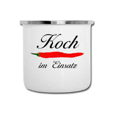 Kochen Emaille Tasse - Koch