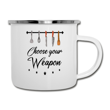 Kochen Emaille Tasse - Kochen - Koch - Küche - Chef