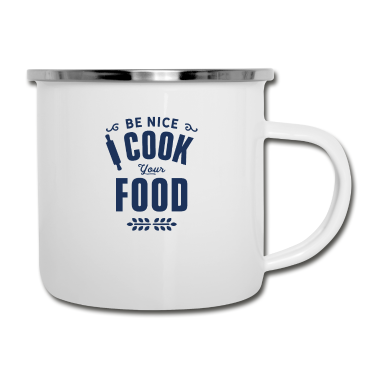 Kochen Emaille Tasse - Lieferdienst Koch Catering Kochen