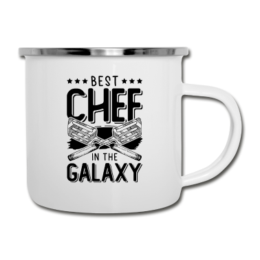 Kochen Emaille Tasse - chefkoch koch kochen spruch
