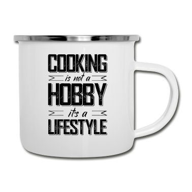 Kochen Emaille Tasse - koch kochen spruch chefkoch
