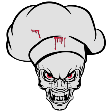 Motiv kochen koch witzig horror