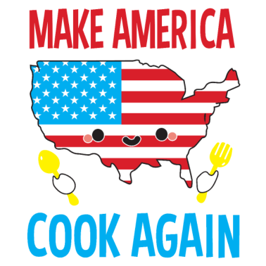 Motiv Lassen Sie Amerika wieder kochen, kochen Sie und Geschenke kochen,