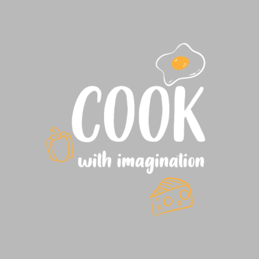 Motiv Kochen Sie mit Fantasie - Koch Köchin Essen Küche