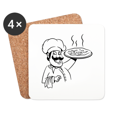 Kochen Untersetzer - kochen koch pizza