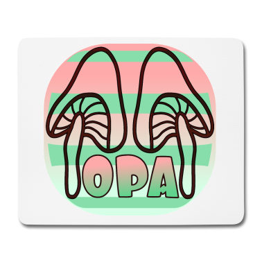 Kochen Mousepad - OPA PILZSAMMLER PILZE SAMMELN WALD HERBSTANFANG