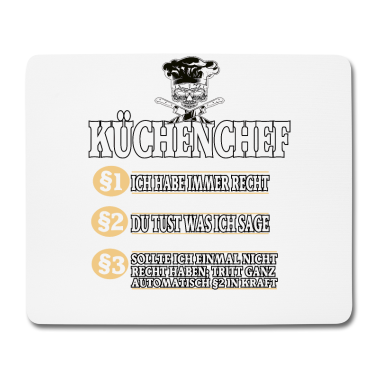 Kochen Mousepad - Küchenchef Koch Kochen