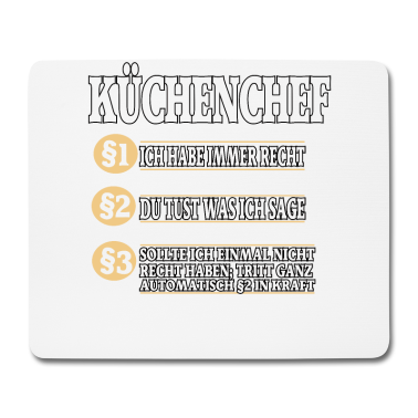Kochen Mousepad - Küchenchef Koch Kochen