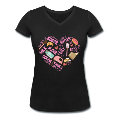 Backen T-Shirt - Backen Liebe Bäcker Werkzeuge Konditormeister