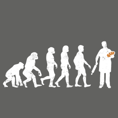 Motiv Bäcker evolution geschenk brot backen beruf teig