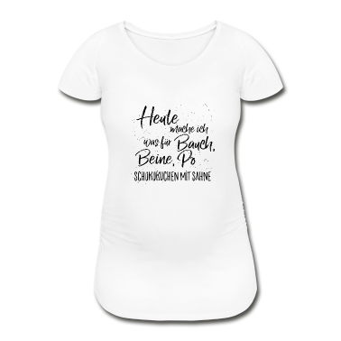 Backen T-Shirt - schokokuchen mit sahne