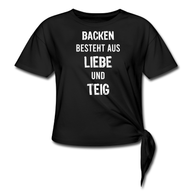Backen T-Shirt - Backen besteht aus Liebe und Teig Bäcker Geschenk