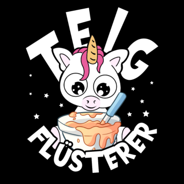 Motiv Teigflüsterer I süßes Backen Kuchen Einhorn