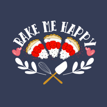 Motiv Backen macht mich glücklich Spruch