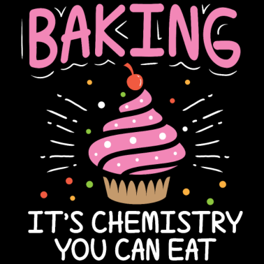 Motiv Backen ist Chemie Sie können lustiges Bäckergeschenk essen