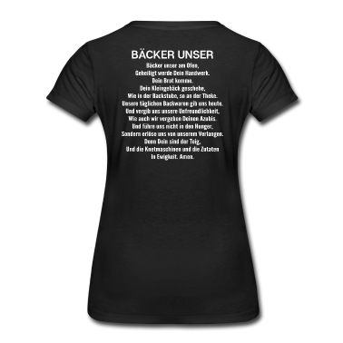 Backen T-Shirt - Bäcker Unser Gebet Bäckerei Backen Geschenk