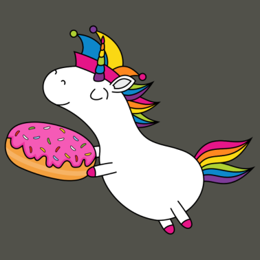 Motiv Einhorn Fasching Narrenkappe Faschingskrapfen