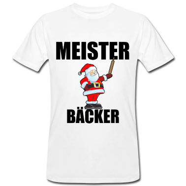 Backen T-Shirt - Meister Bäcker Weihnachten Geschenkidee