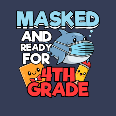 Motiv Maskiert und Bereit für die 4. Klasse Geschenkidee