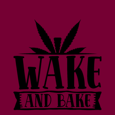 Motiv wake and bake backen bäckerei bäckerin weed gebäck