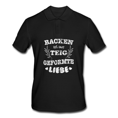 Backen Poloshirt - Bäcker Backen Teig
