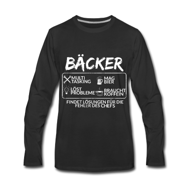 Backen Langarmshirt - Der Bäcker