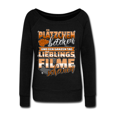 Backen Langarmshirt - Lustiger Spruch Plätzchen Weihnachten Geschenk