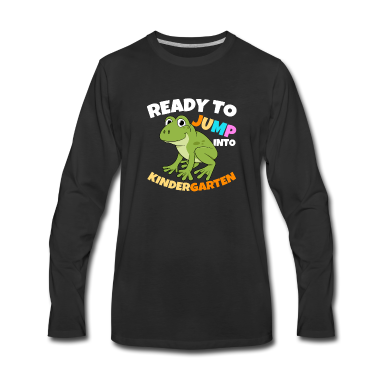 Backen Langarmshirt - First Day Frog Ready To Jump Into Kindergarten