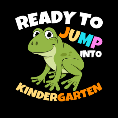 Motiv First Day Frog Ready To Jump Into Kindergarten
