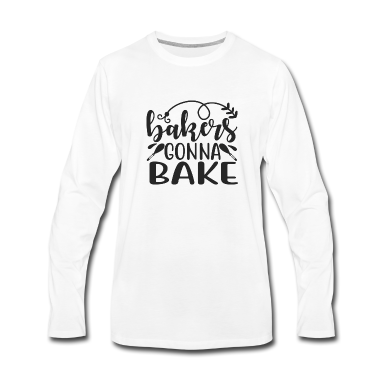 Backen Langarmshirt - Bäcker werden backen