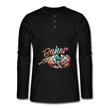 Backen Langarmshirt - Bäcker Backen