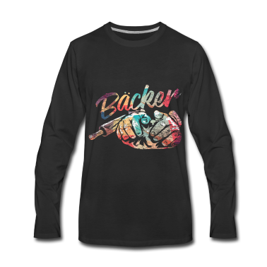 Backen Langarmshirt - Bäcker Backen