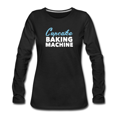 Backen Langarmshirt - Bäcker backen Cupcake
